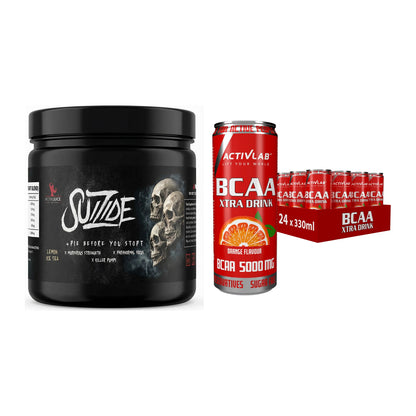 Trainings-Set: #GYMJUICE SUIZIDE Booster + Activlab BCAA Xtra Drink – alle enthaltenen Artikel