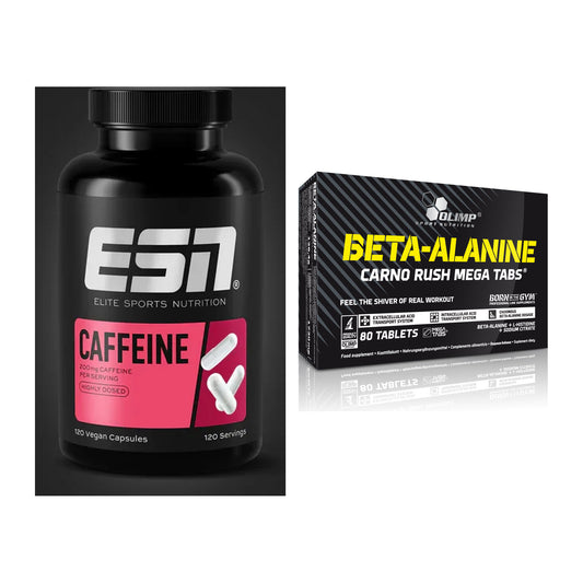 Trainings-Set: ESN Caffeine Caps + Olimp Beta-Alanin Carno Rush – alle enthaltenen Artikel