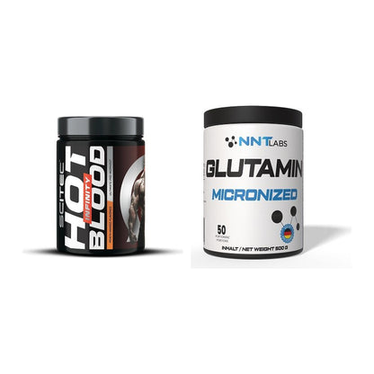 Trainings-Set: Scitec Hot Blood INFINITY + NNT Glutamin – alle enthaltenen Artikel