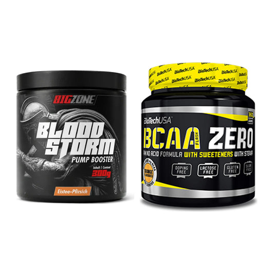 Trainings-Set: Big Zone Bloodstorm 2.0 + BioTech BCAA Zero – alle enthaltenen Artikel