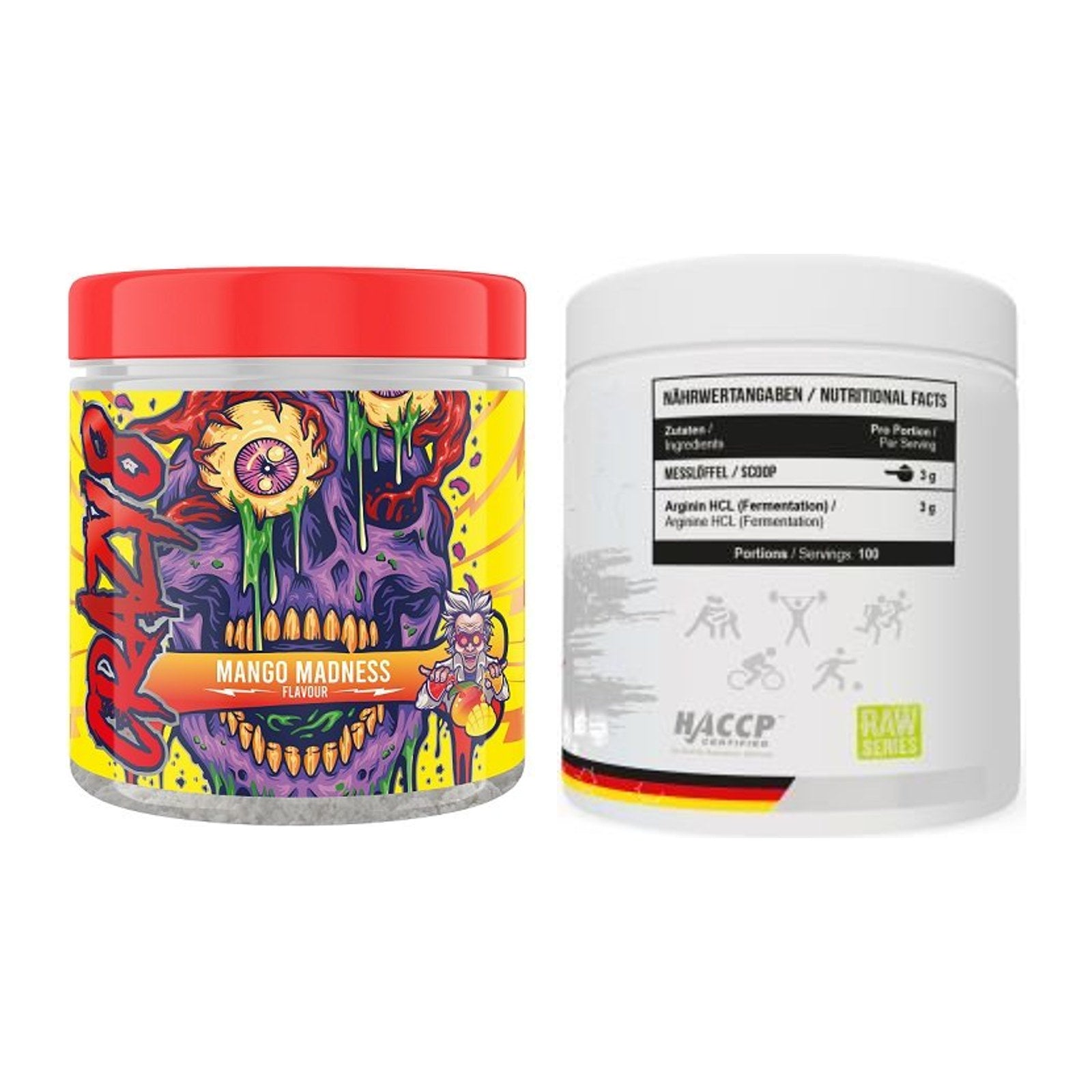 Trainings-Set: Swedish Supplements Crazy 8 + MST Arginine HCL – alle enthaltenen Artikel