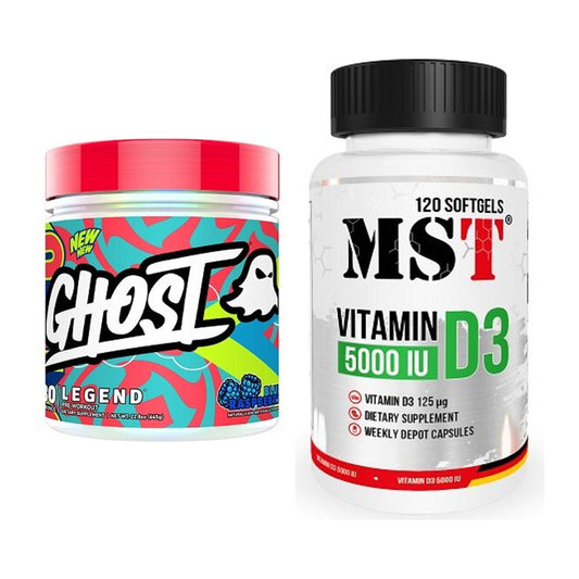 Trainings-Set: Ghost Legend V4 30 Serv. + MST Vitamin D3 5000IU 120 – alle enthaltenen Artikel
