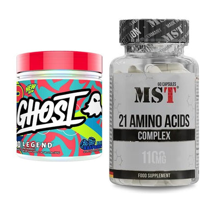 Trainings-Set: Ghost Legend V4 30 Serv. + MST 21 Amino Acids – alle enthaltenen Artikel