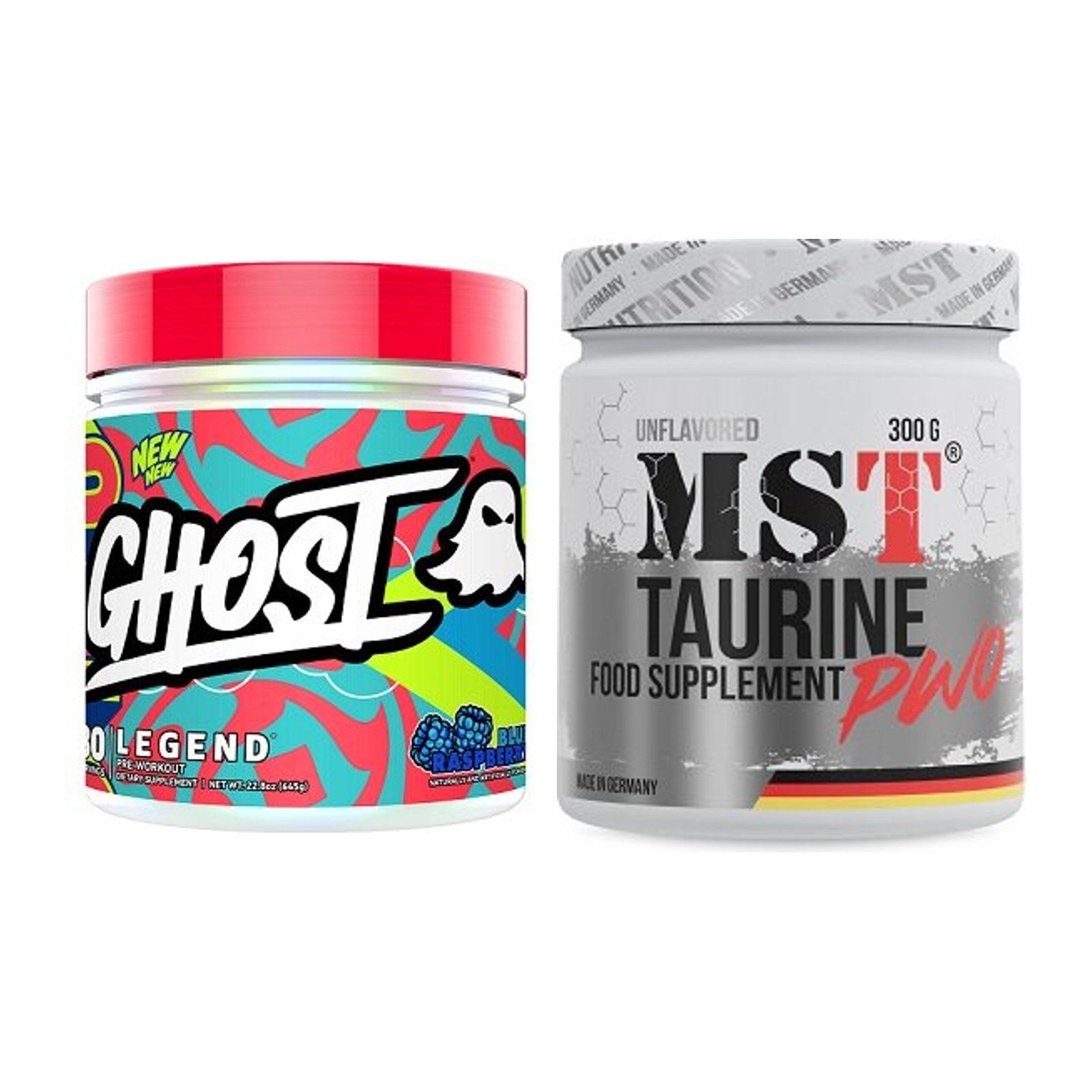 Trainings-Set: Ghost Legend V4 30 Serv. + MST Taurine – alle enthaltenen Artikel