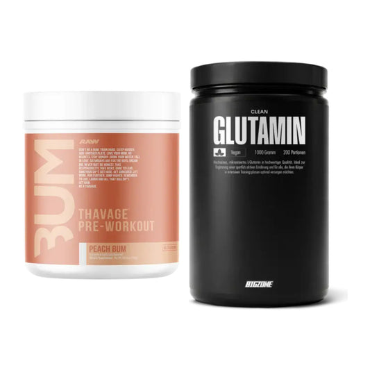 Trainings-Set: RAW Nutrition CBUM Thavage + Big Zone Glutamin – alle enthaltenen Artikel