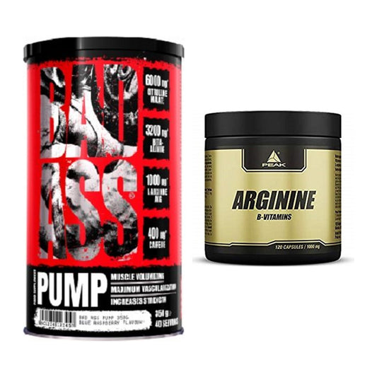 Trainings-Set: BAD ASS Pump + Peak Arginin – alle enthaltenen Artikel