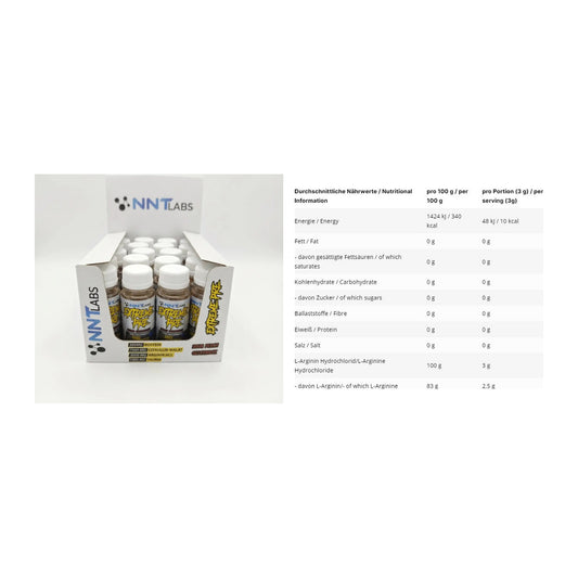 Trainings-Set: NNT Extreme Pre-Workout Shot + INLEAD L-Arginin HCL – alle enthaltenen Artikel