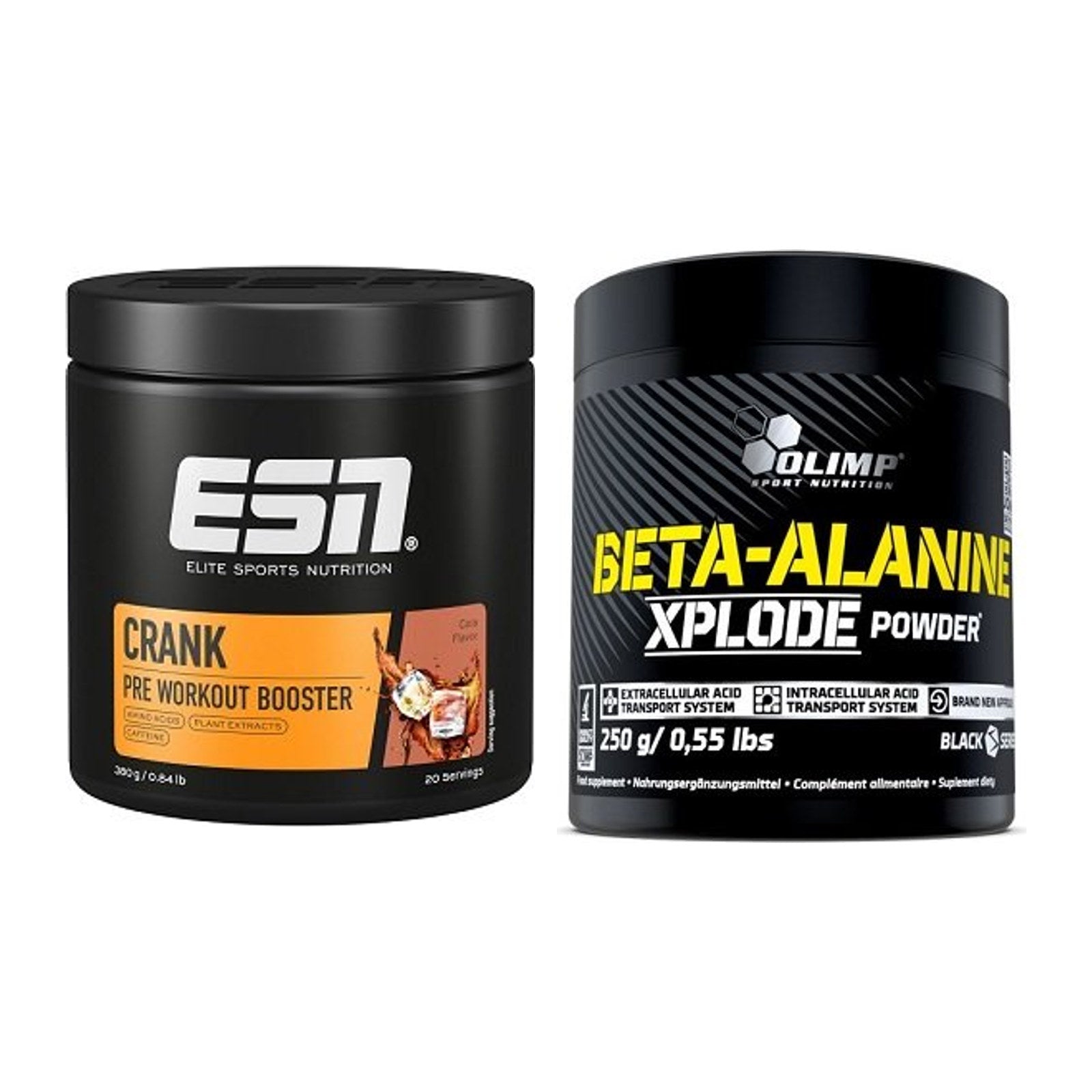 Trainings-Set: ESN Crank Booster + Olimp Beta-Alanine Xplode Powder – alle enthaltenen Artikel