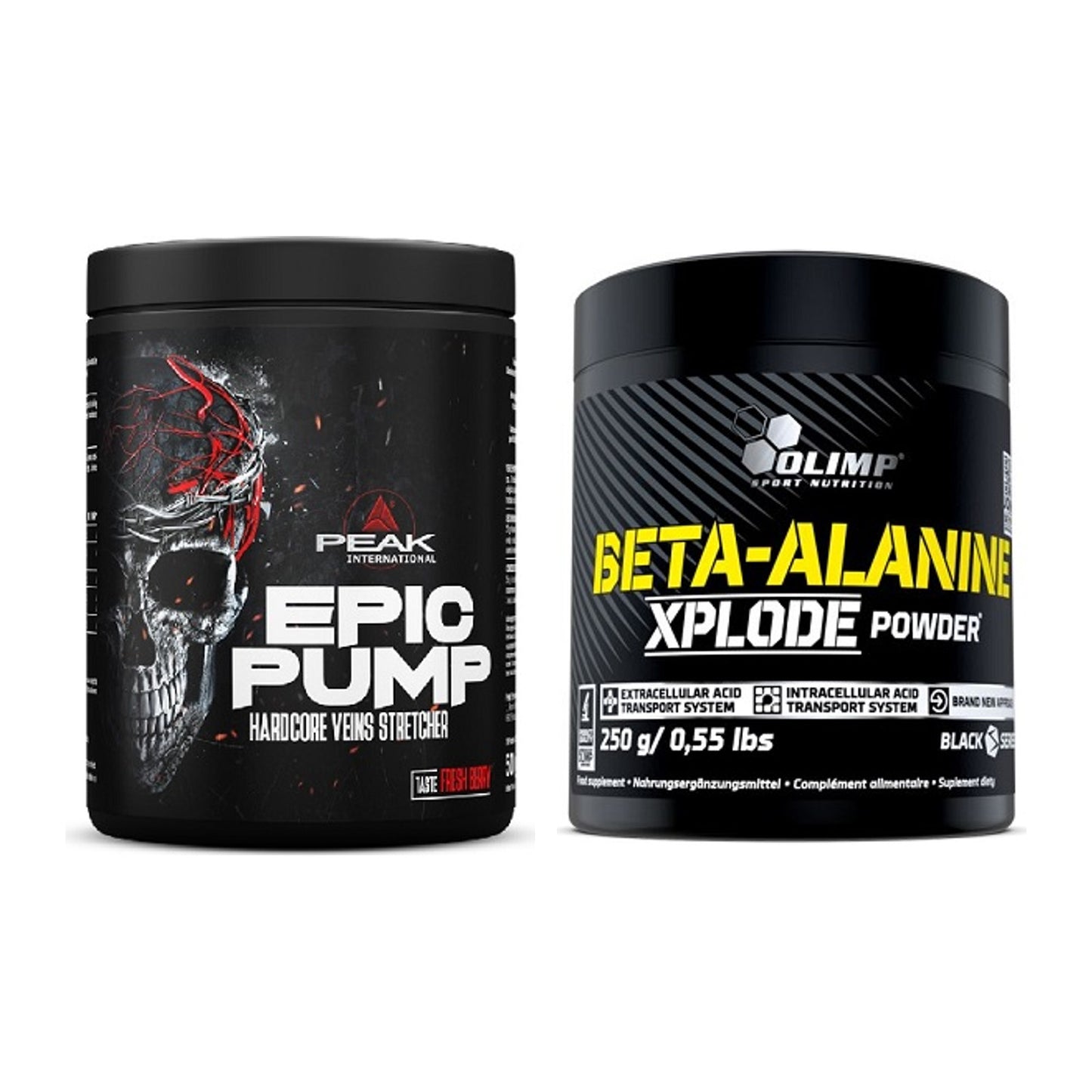Trainings-Set: Peak EPIC Pump + Olimp Beta-Alanine Xplode Powder – alle enthaltenen Artikel