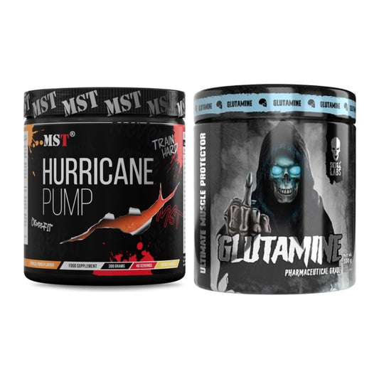 Trainings-Set: MST Hurricane Pump + Skull Labs Glutamine – alle enthaltenen Artikel