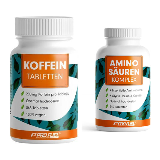 Trainings-Set: ProFuel Koffein (200mg) + ProFuel Aminosäuren – alle enthaltenen Artikel