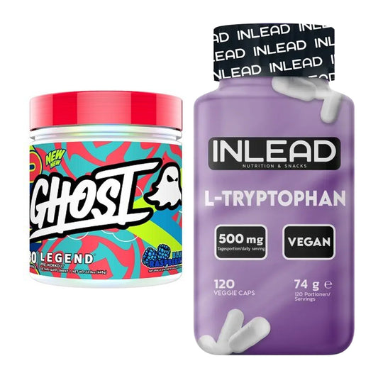 Trainings-Set: Ghost Legend V4 30 Serv. + INLEAD L-Tryptophan 500mg – alle enthaltenen Artikel