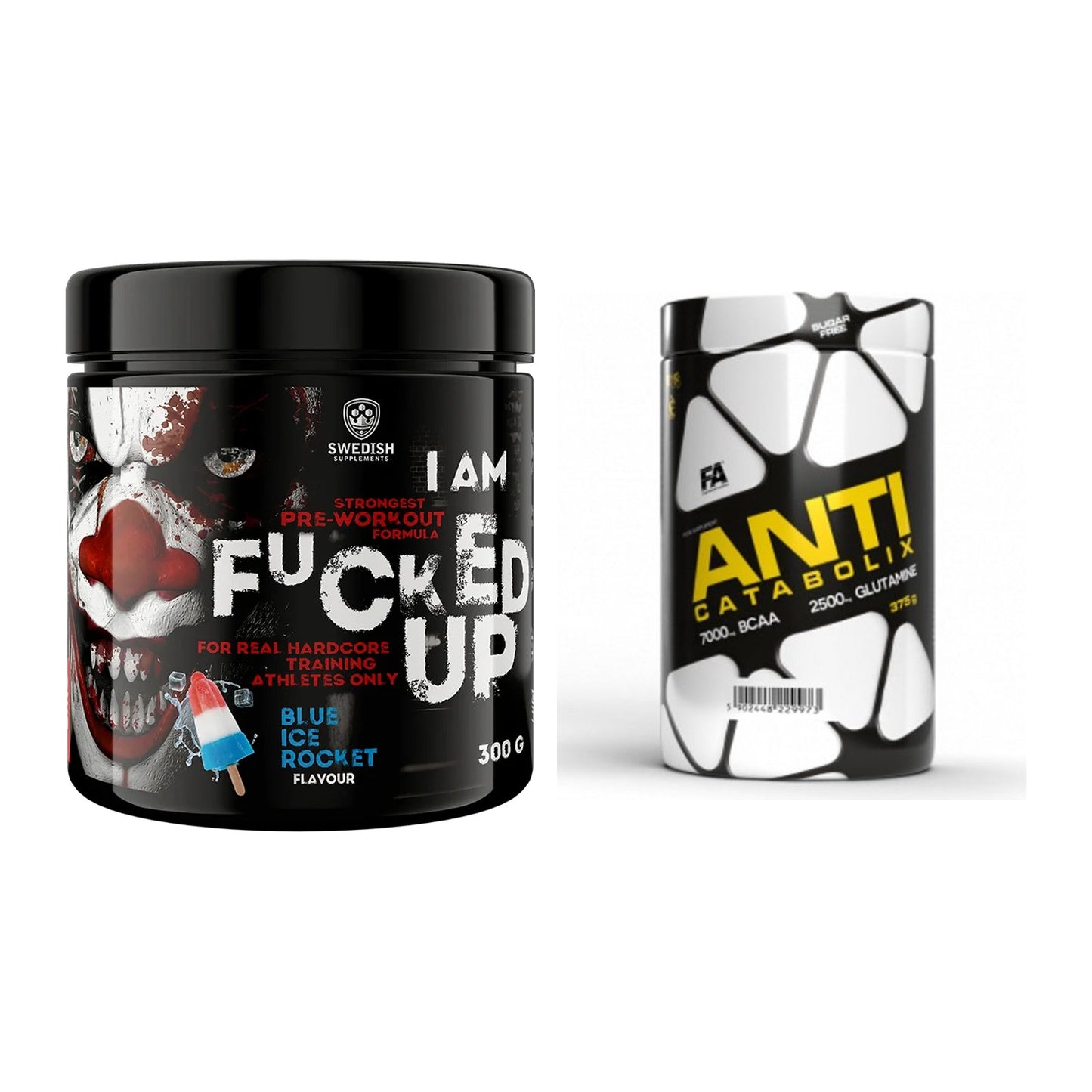Trainings-Set: Swedish Supplements Fucked + FA Nutrition Anticatabolix – alle enthaltenen Artikel
