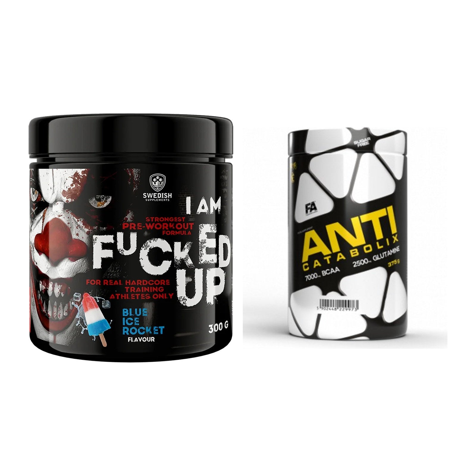 Trainings-Set: Swedish Supplements Fucked + FA Nutrition Anticatabolix – alle enthaltenen Artikel