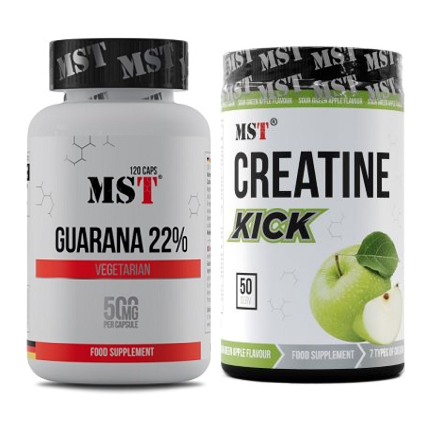 Trainings-Set: MST Guarana 22% + MST Creatine Kick – alle enthaltenen Artikel