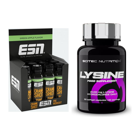 Trainings-Set: ESN Crank Pump Shot + Scitec Lysine – alle enthaltenen Artikel