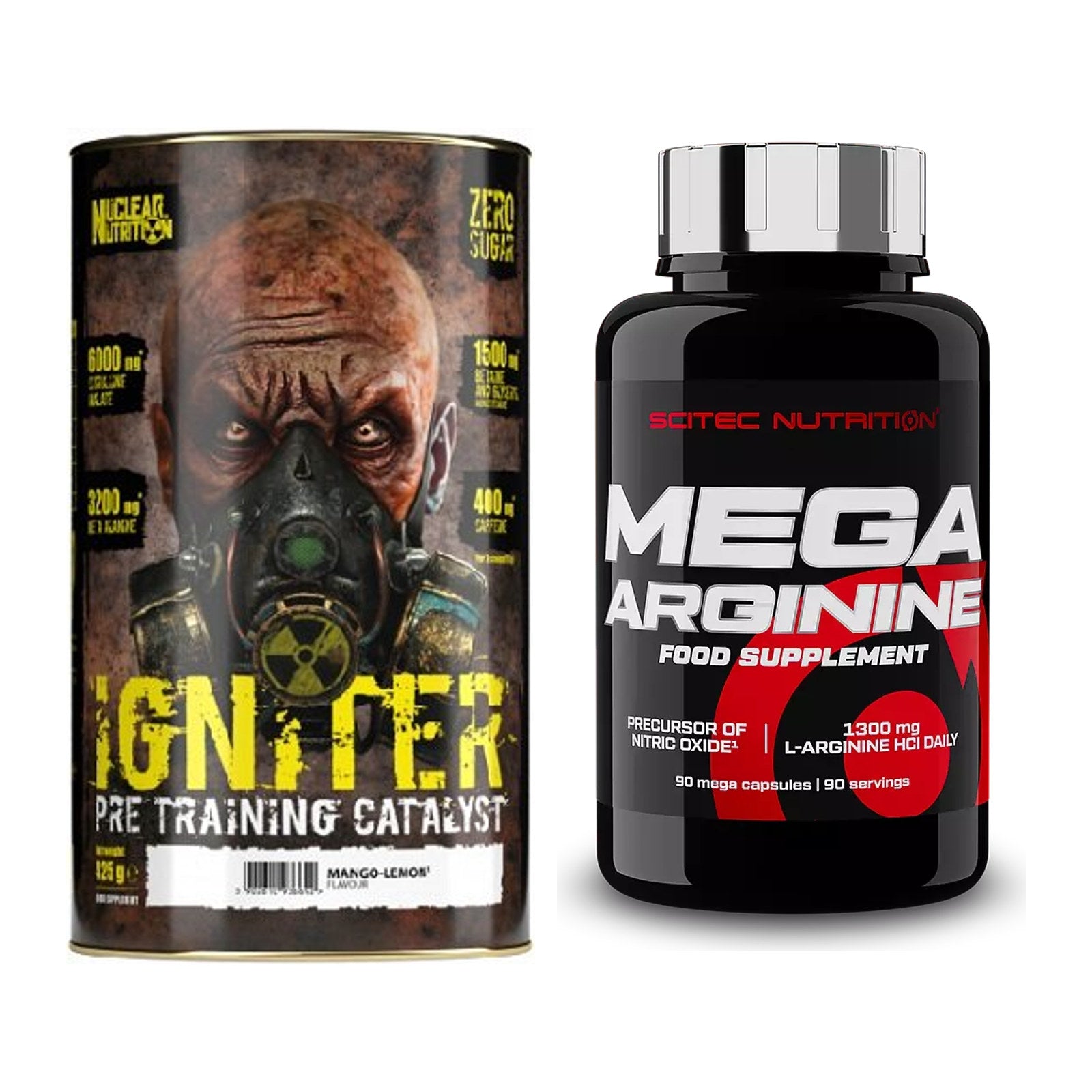 Trainings-Set: Nuclear Nutrition IGNITER + Scitec Mega Arginine – alle enthaltenen Artikel