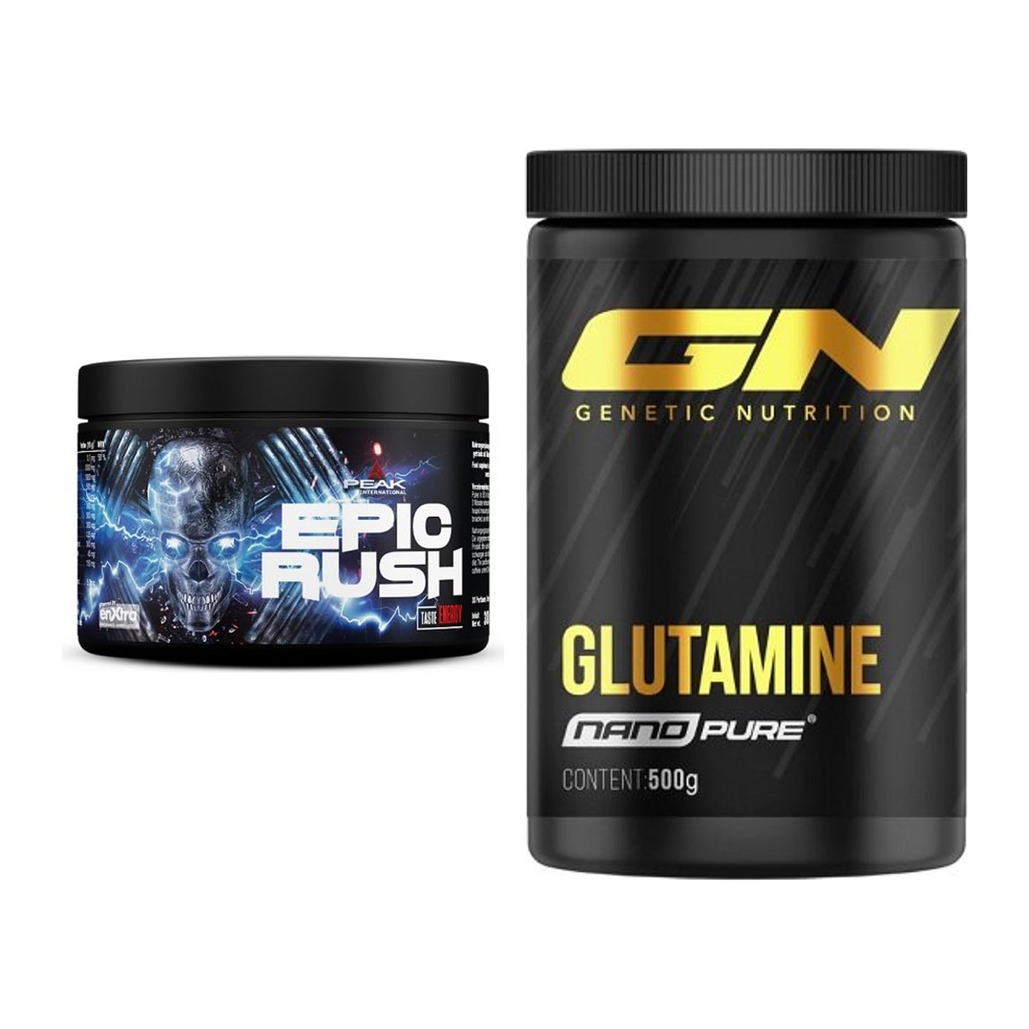 Trainings-Set: Peak Epic Rush + GN Nano Pure Glutamine – alle enthaltenen Artikel