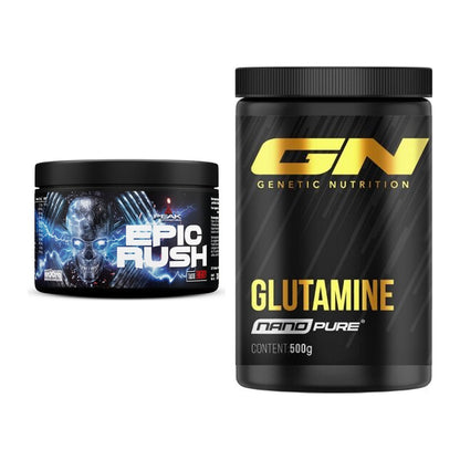 Trainings-Set: Peak Epic Rush + GN Nano Pure Glutamine – alle enthaltenen Artikel