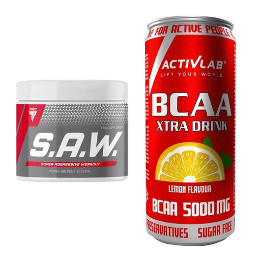 Trainings-Set: Trec Nutrition SAW Booster + Activlab BCAA Xtra Drink – alle enthaltenen Artikel