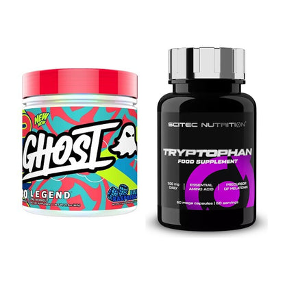 Trainings-Set: Ghost Legend V4 30 Serv. + Scitec Tryptophan – alle enthaltenen Artikel