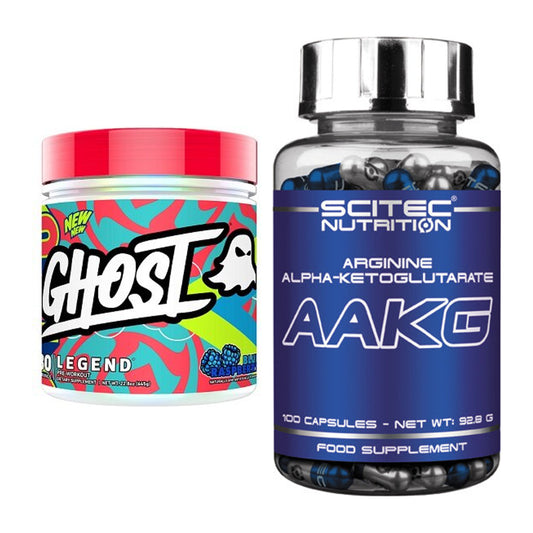 Trainings-Set: Ghost Legend V4 30 Serv. + Scitec AAKG – alle enthaltenen Artikel