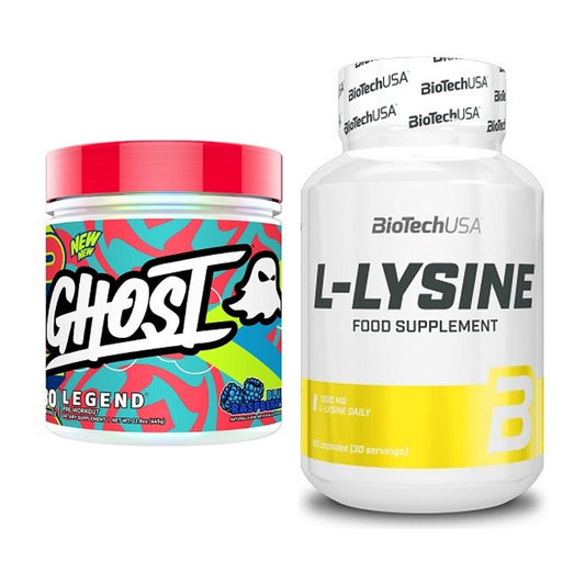 Trainings-Set: Ghost Legend V4 30 Serv. + BioTech L-Lysine – alle enthaltenen Artikel