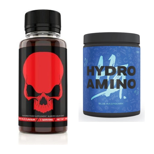 Trainings-Set: Genius Nutrition Warcry Liquid + Nanosupps Hydro Amino – alle enthaltenen Artikel