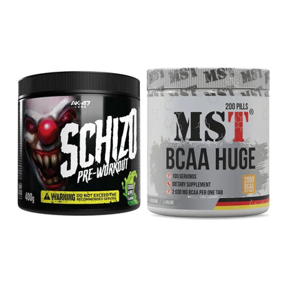 Trainings-Set: AK47 Labs Schizo + MST BCAA Huge 200 Tabl./ – alle enthaltenen Artikel