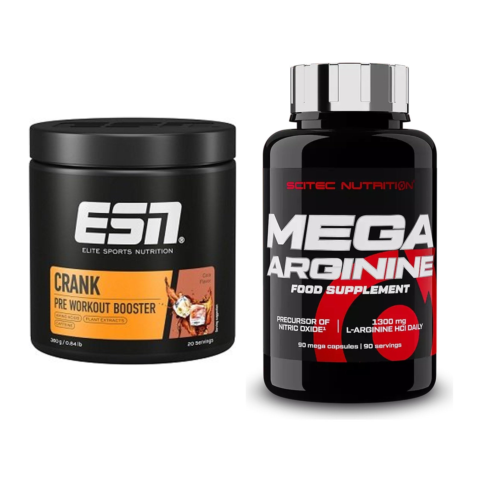 Trainings-Set: ESN Crank Booster + Scitec Mega Arginine – alle enthaltenen Artikel