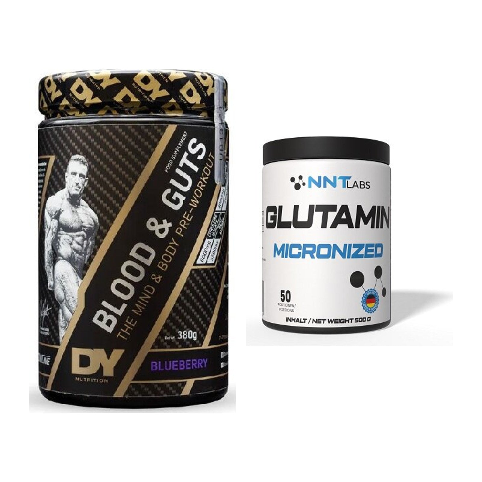 Trainings-Set: DY Nutrition Blood&Guts + NNT Glutamin – alle enthaltenen Artikel