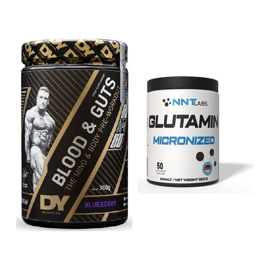 Trainings-Set: DY Nutrition Blood&Guts + NNT Glutamin – alle enthaltenen Artikel