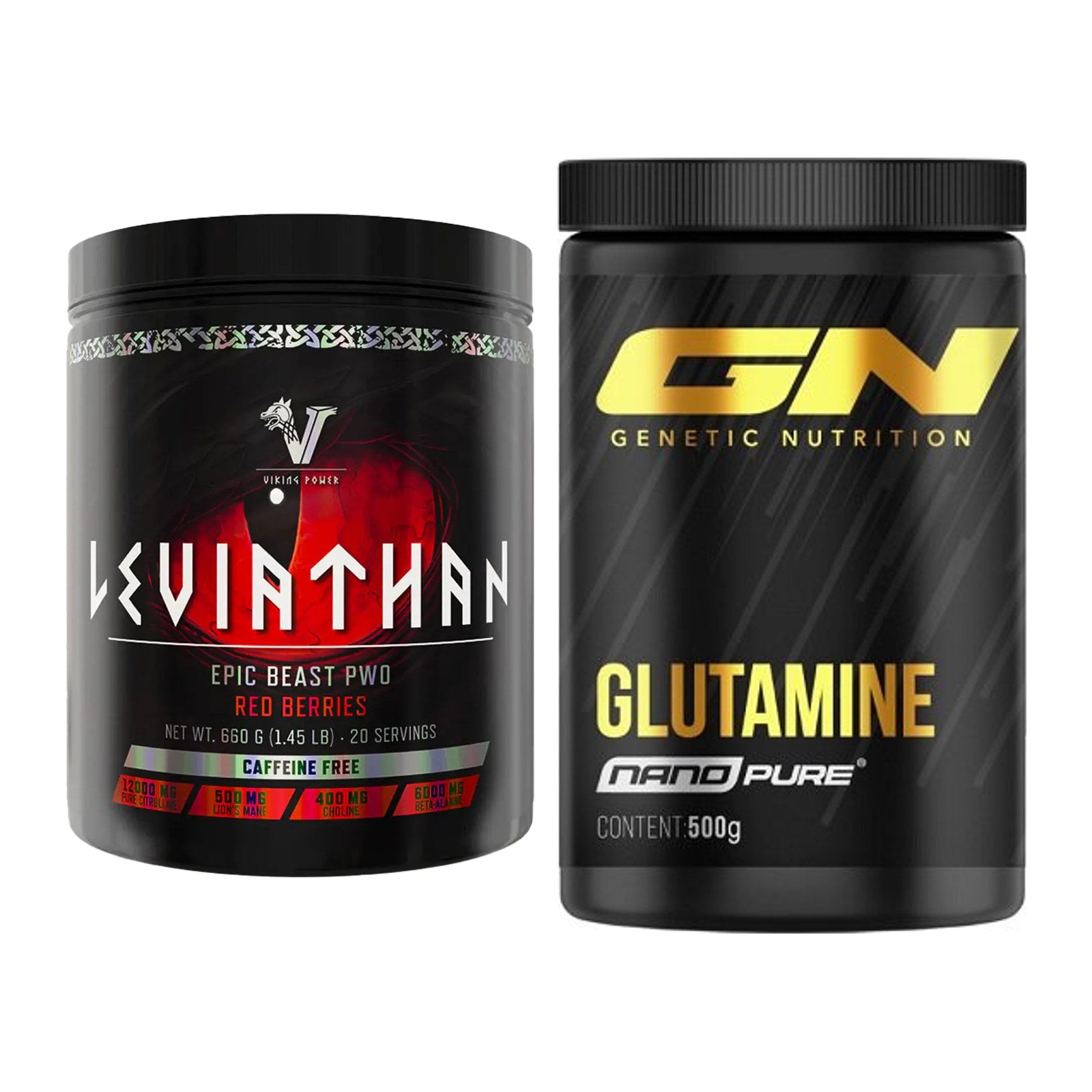 Trainings-Set: Viking Power Leviathan + GN Nano Pure Glutamine – alle enthaltenen Artikel