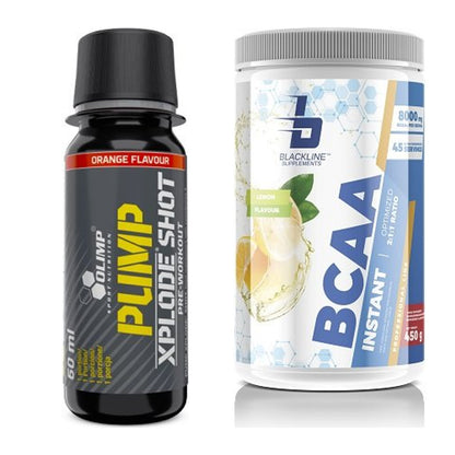 Trainings-Set: Olimp Pump Xplode Shot + Blackline Supplements BCAA – alle enthaltenen Artikel