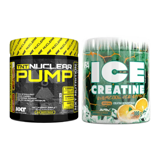 Trainings-Set: NXT Nutrition TNT Nuclear + FA Nutrition ICE Creatine – alle enthaltenen Artikel