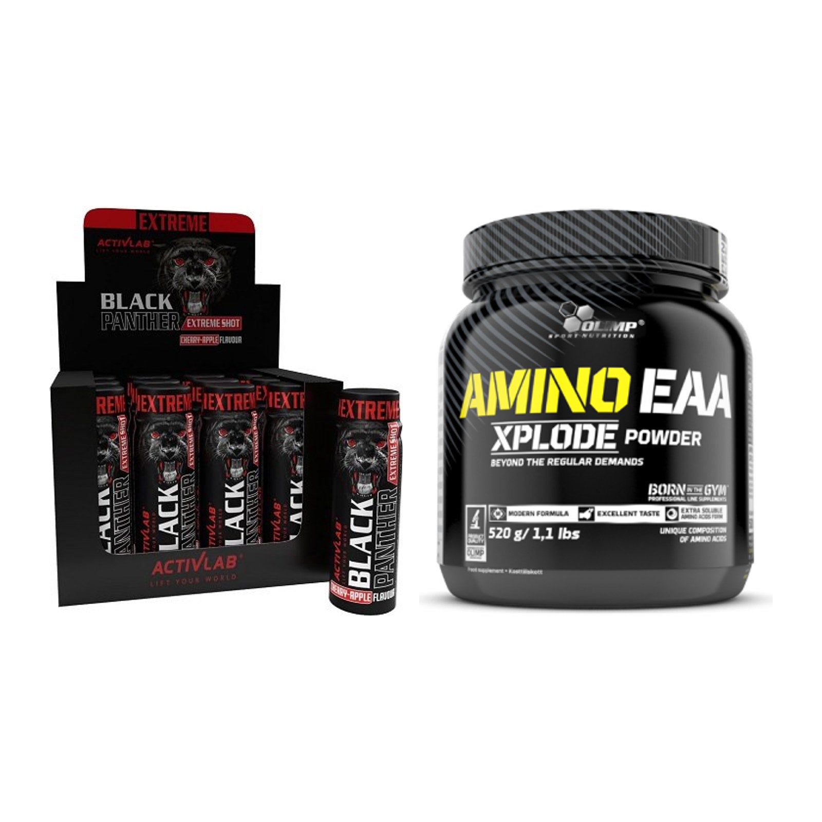 Trainings-Set: Activlab Black Panther + Olimp Amino EAA Xplode – alle enthaltenen Artikel