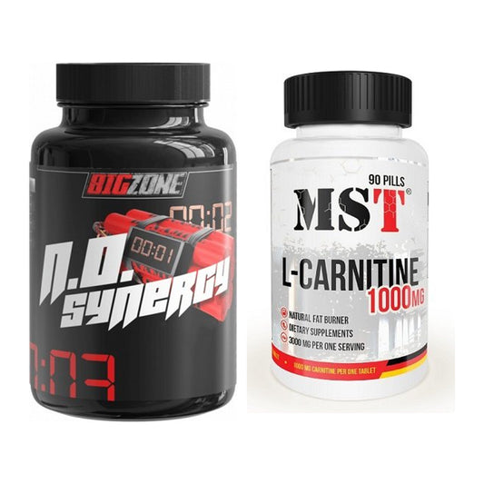 Trainings-Set: Big Zone N.O Synergy + MST L-Carnitine 1000 (90 Tabl.) – alle enthaltenen Artikel