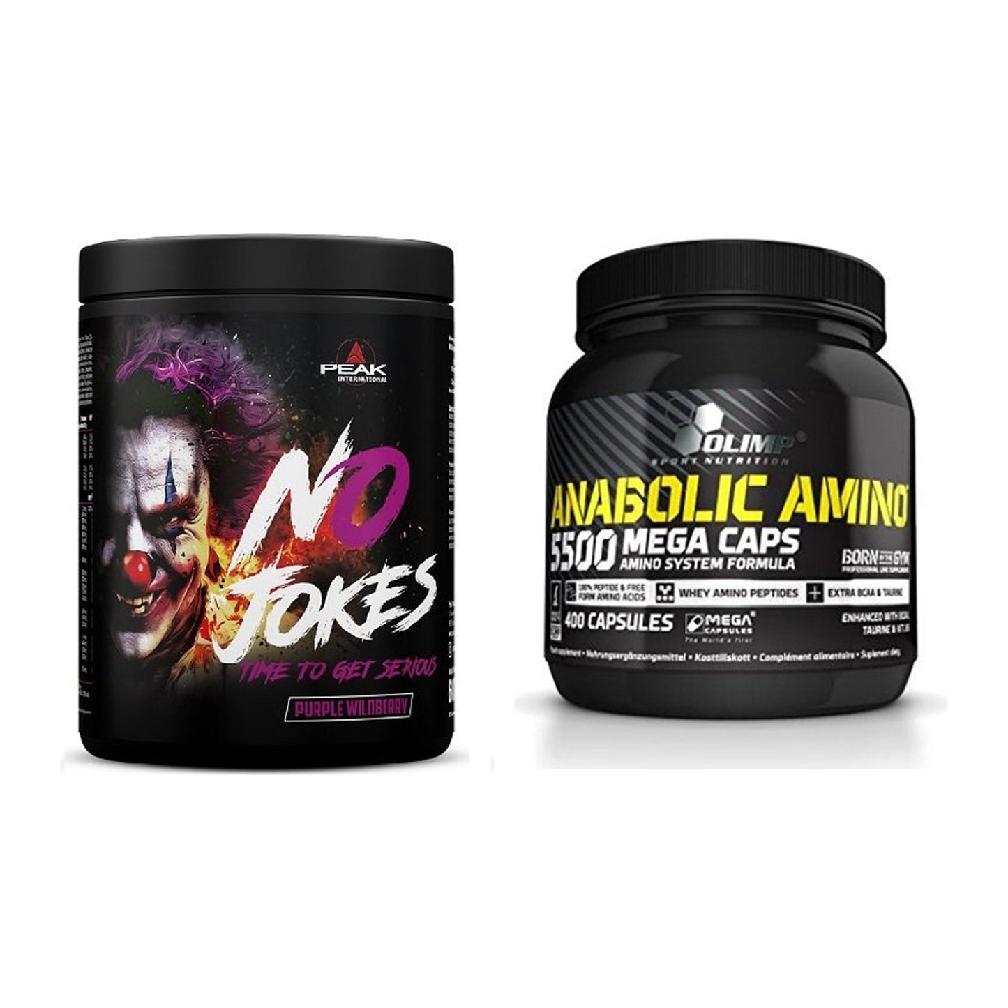 Trainings-Set: Peak No Jokes + Olimp Anabolic Amino 5500 Mega – alle enthaltenen Artikel