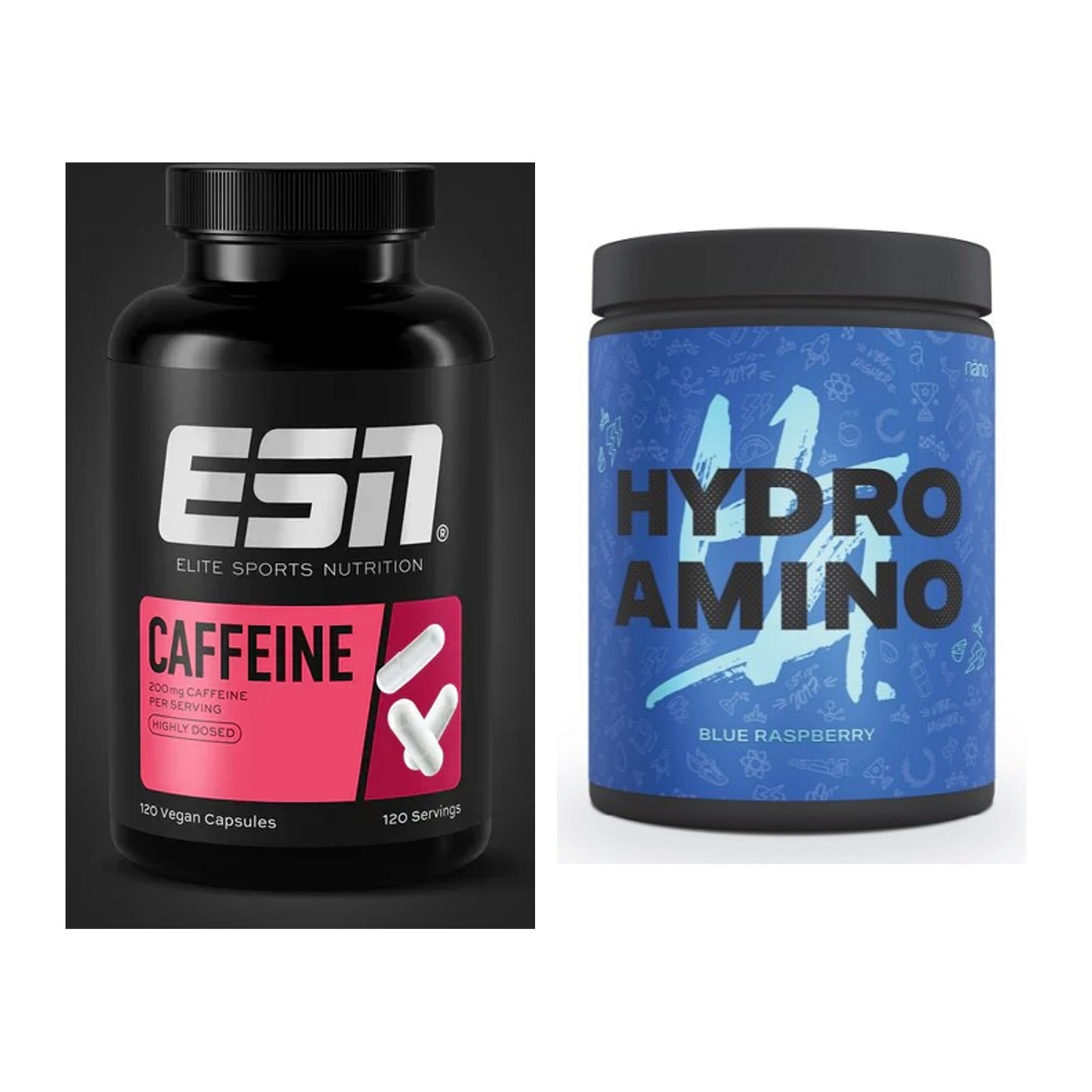 Trainings-Set: ESN Caffeine Caps + Nanosupps Hydro Amino – alle enthaltenen Artikel
