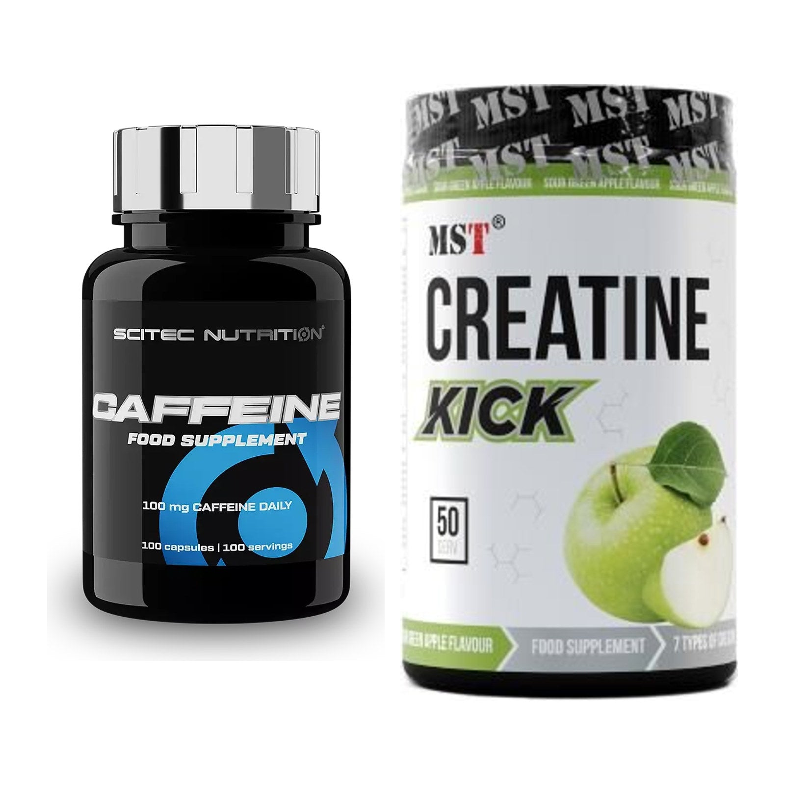 Trainings-Set: Scitec Caffeine + MST Creatine Kick – alle enthaltenen Artikel