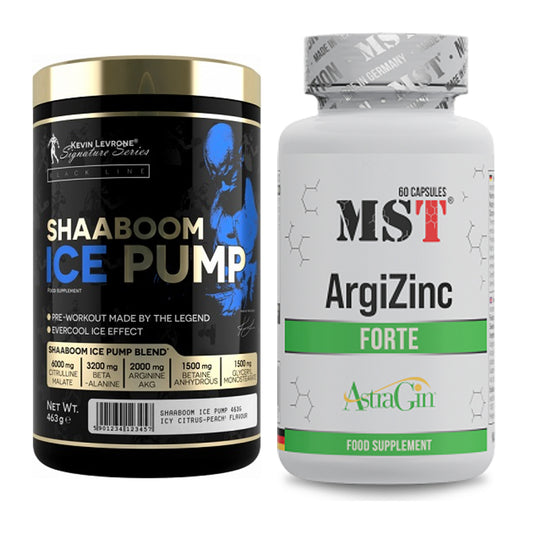 Trainings-Set: Kevin Levrone Shaaboom Ice Pump + MST ArgiZinc Forte – alle enthaltenen Artikel
