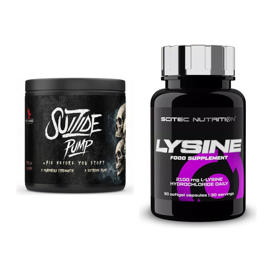 Trainings-Set: #GYMJUICE SUIZIDE PUMP + Scitec Lysine – alle enthaltenen Artikel