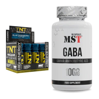 Trainings-Set: NXT Nutrition TNT Nuclear Shots + MST GABA 1000mg – alle enthaltenen Artikel