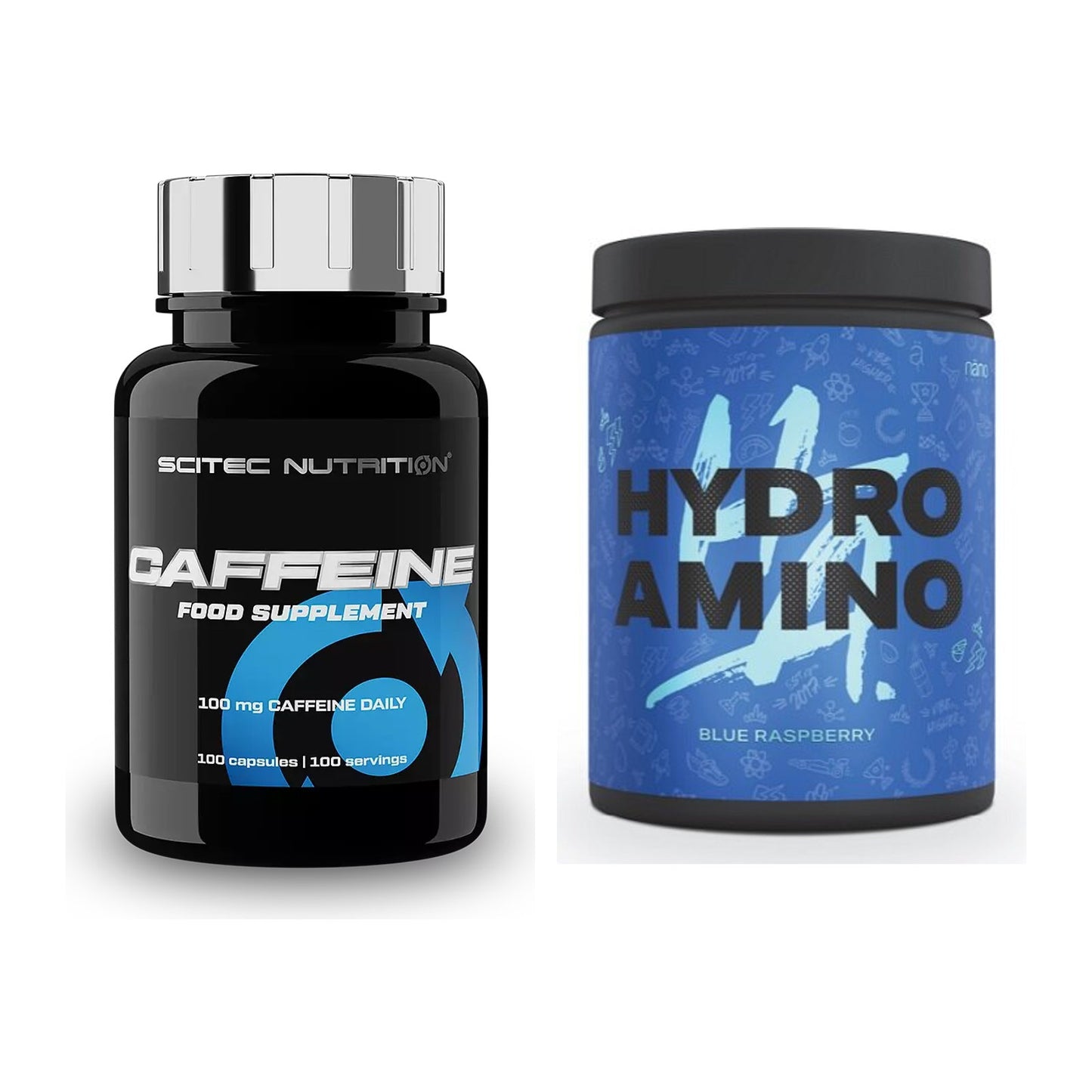 Trainings-Set: Scitec Caffeine + Nanosupps Hydro Amino – alle enthaltenen Artikel
