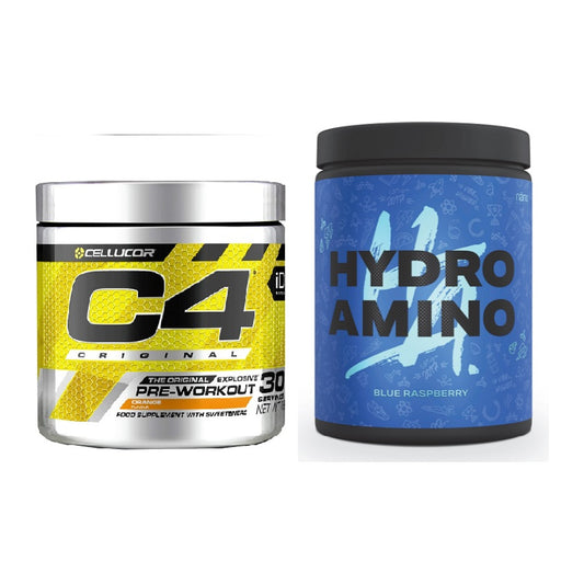 Trainings-Set: Cellucor C4 Original 30Serv. + Nanosupps Hydro Amino – alle enthaltenen Artikel