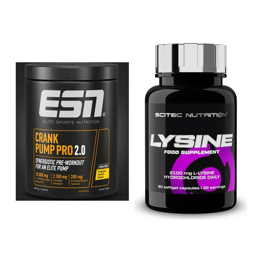 Trainings-Set: ESN Crank Pump Pro 2.0 + Scitec Lysine – alle enthaltenen Artikel