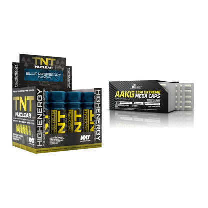 Trainings-Set: NXT Nutrition TNT Nuclear + Olimp AAKG Extreme Mega – alle enthaltenen Artikel
