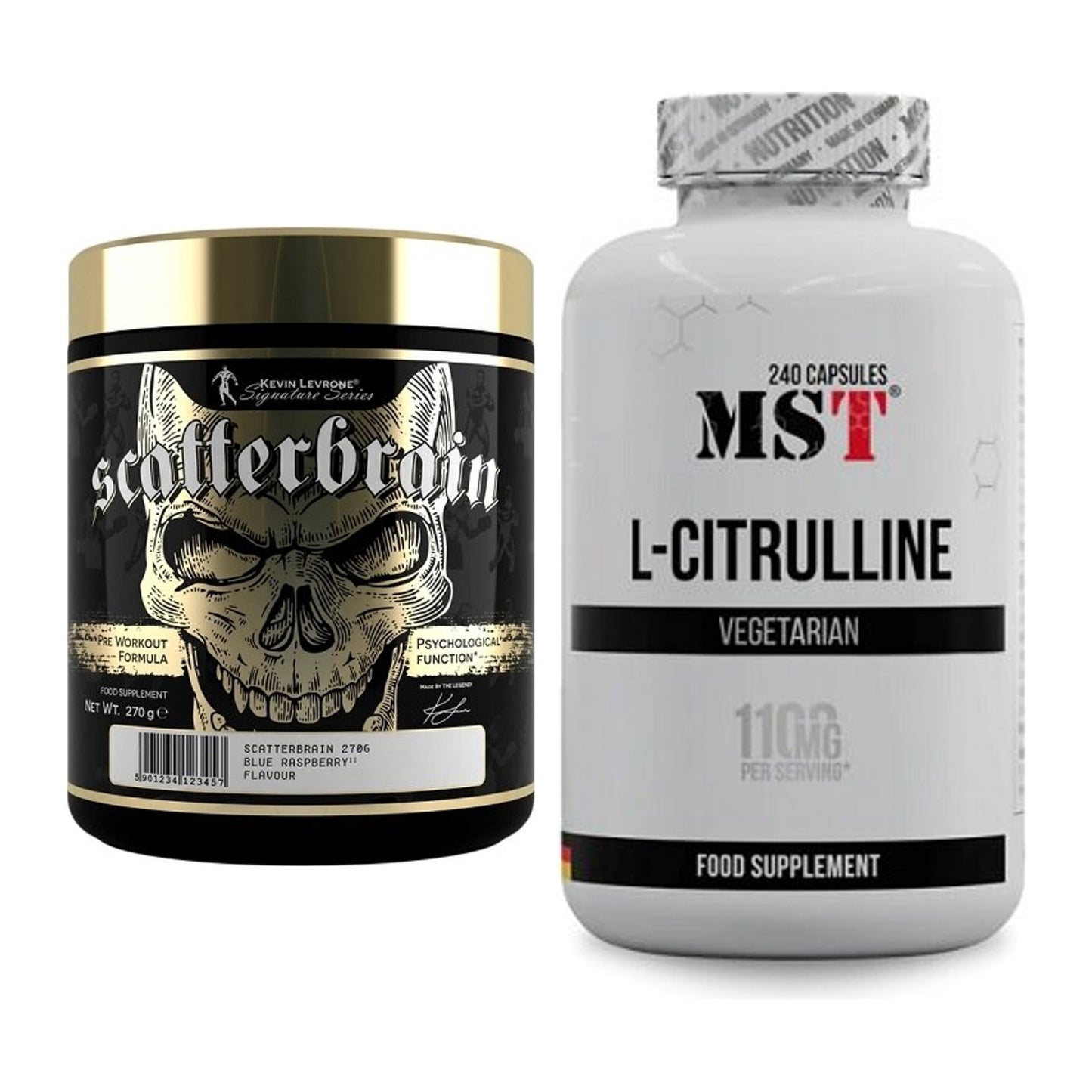 Trainings-Set: Kevin Levrone Scatterbrain + MST Citrulline – alle enthaltenen Artikel