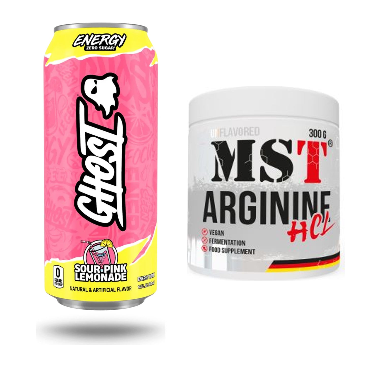 Trainings-Set: Ghost Energy + MST Arginine HCL – alle enthaltenen Artikel