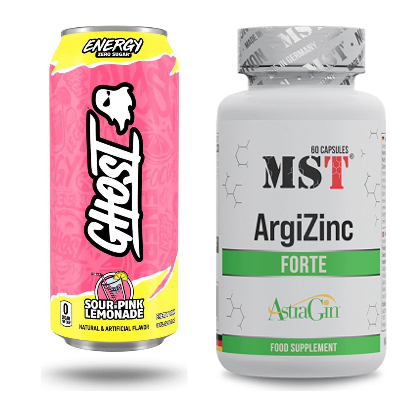 Trainings-Set: Ghost Energy + MST ArgiZinc Forte – alle enthaltenen Artikel